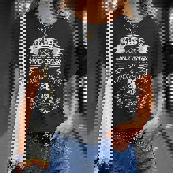 ヴィンテージ 70歳の誕生日シャツ 面白い レトロ メンズ 70歳 長袖tシャツ Tシャツ 彼女への贈り物