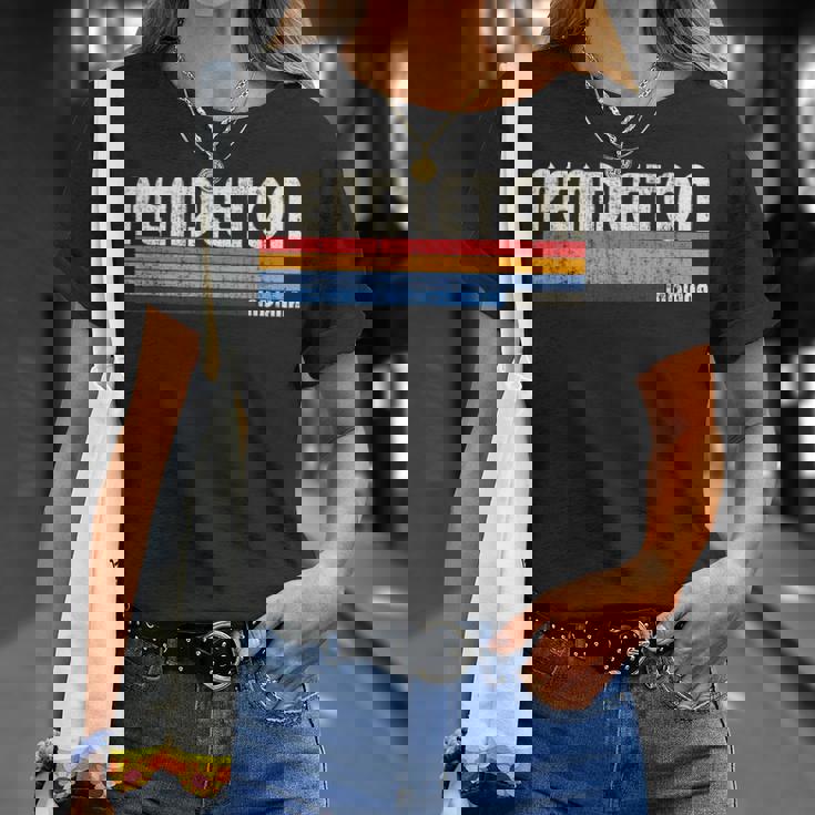 ヴィンテージ レトロ 70年代 80年代スタイル 故郷 ペンドルトン インディアナ州 Tシャツ 彼女への贈り物