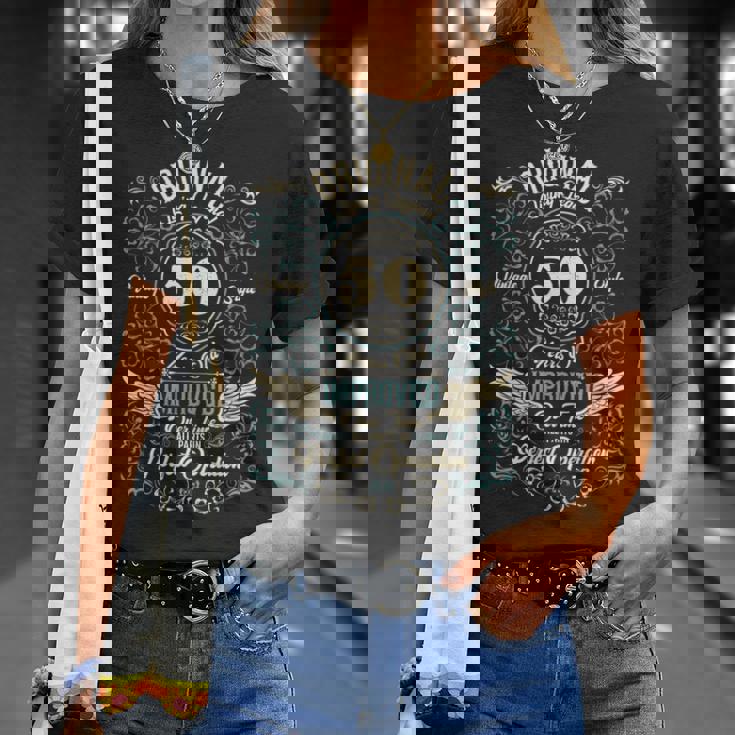 ヴィンテージ50歳の誕生日のお祝いオリジナルリビングレジェンド 長袖tシャツ Tシャツ 彼女への贈り物