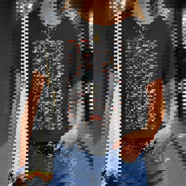 ヴィンテージマッシュルームピッカードイツ語の名前 闇 Tシャツ 彼女への贈り物