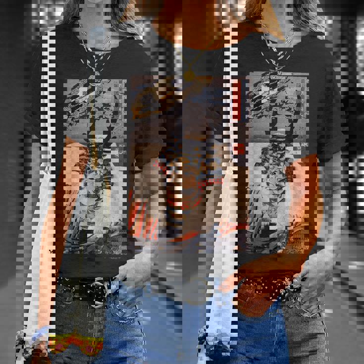 ヴィンテージ日本アート 歌川戦士武田信玄 武田信玄 Tシャツ 彼女への贈り物