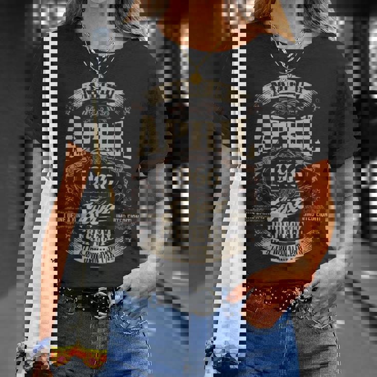 ヴィンテージ還暦伝説 1966年4月 60歳の贈り物 Tシャツ 彼女への贈り物