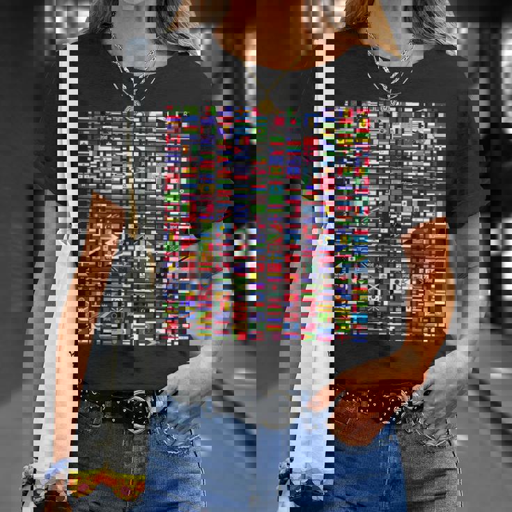 世界の国旗国際287 Tシャツ 彼女への贈り物
