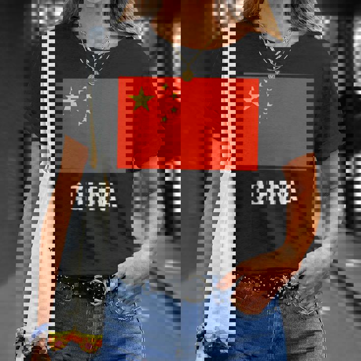 中国国旗シャツ Tシャツ 彼女への贈り物