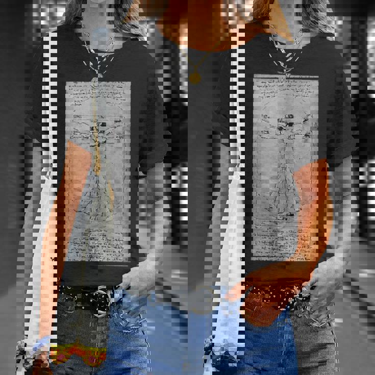 人物レオナルドダヴィンチのプロポーション Tシャツ 彼女への贈り物