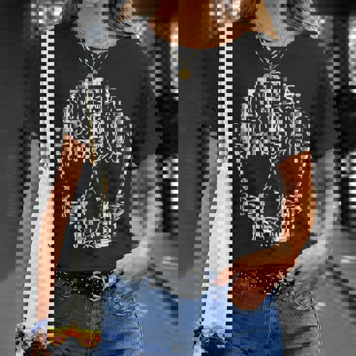 別のツールからのスカル ハサミ ヘアドライヤー 美容師 Tシャツ 彼女への贈り物