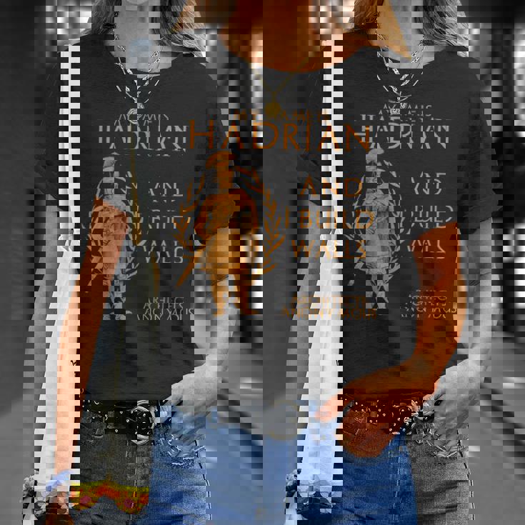 古代ローマ 皇帝ハドリアヌス 建築家 匿名 面白い Tシャツ 彼女への贈り物