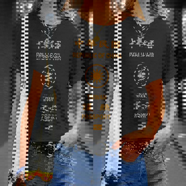 台湾、台湾の旗、台湾のパスポート、台湾の旗。 Tシャツ 彼女への贈り物