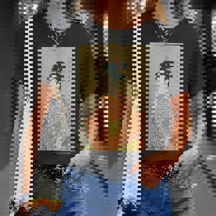 喜多川歌麿「婦女人相十品 ポペンを吹く娘」 Tシャツ 彼女への贈り物