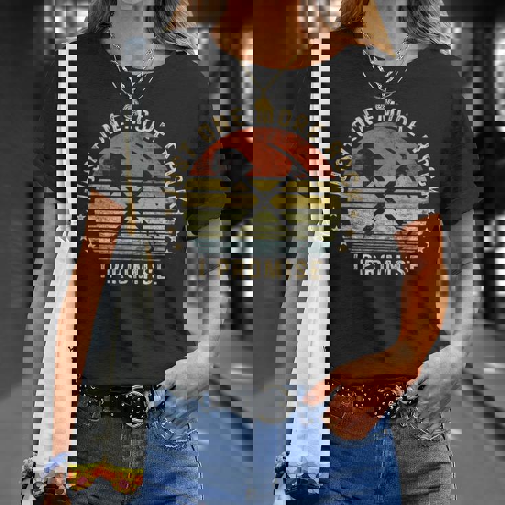 地質学ギフトジャストワンモアロックお約束おもしろ地質学者 Tシャツ 彼女への贈り物