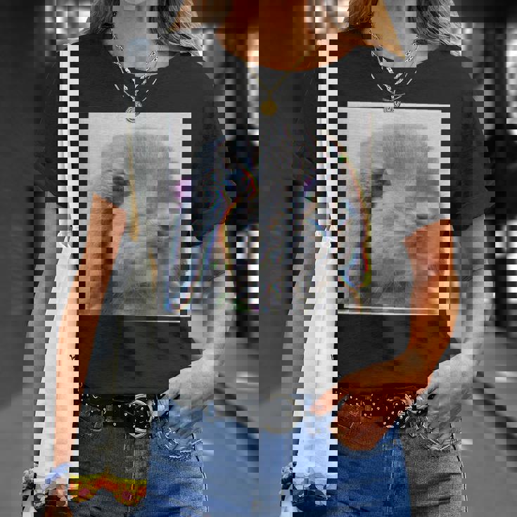 垂れ耳うさぎのレトロ写真 Tシャツ 彼女への贈り物