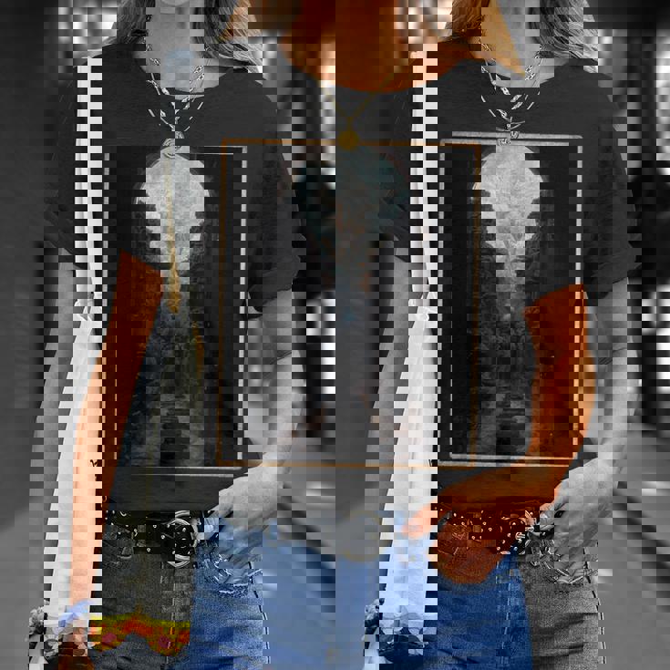 天国への扉のあるアンダーワールド Tシャツ 彼女への贈り物