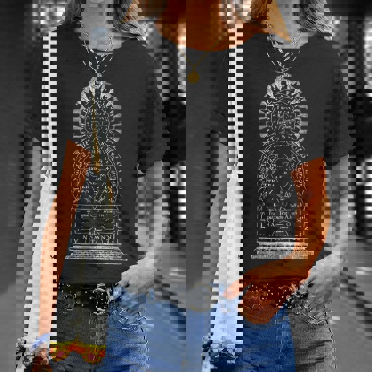 宇宙の解釈学的図式 宇宙 錬金術 魔法 Hermeneuticcheme Universe Alchemie Old Tシャツ 彼女への贈り物