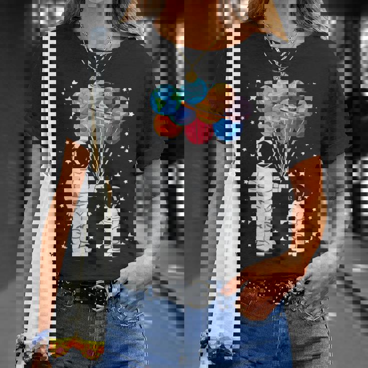 宇宙飛行士 宇宙飛行士 面白い宇宙小人太陽系 天文学 Tシャツ 彼女への贈り物
