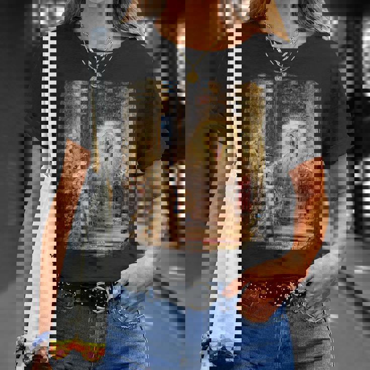 幻影ギュスターヴ・モロー不気味なホラー絵画アート Tシャツ 彼女への贈り物