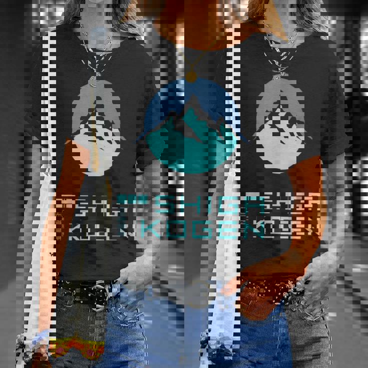 志賀高原スキー場higa Kogenkinowboard Japan Tシャツ 彼女への贈り物