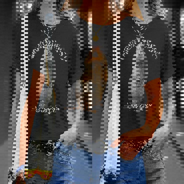 愉快なグラウンドリスウィスパーラー ギフト プレーリー ドッグ リス Tシャツ 彼女への贈り物