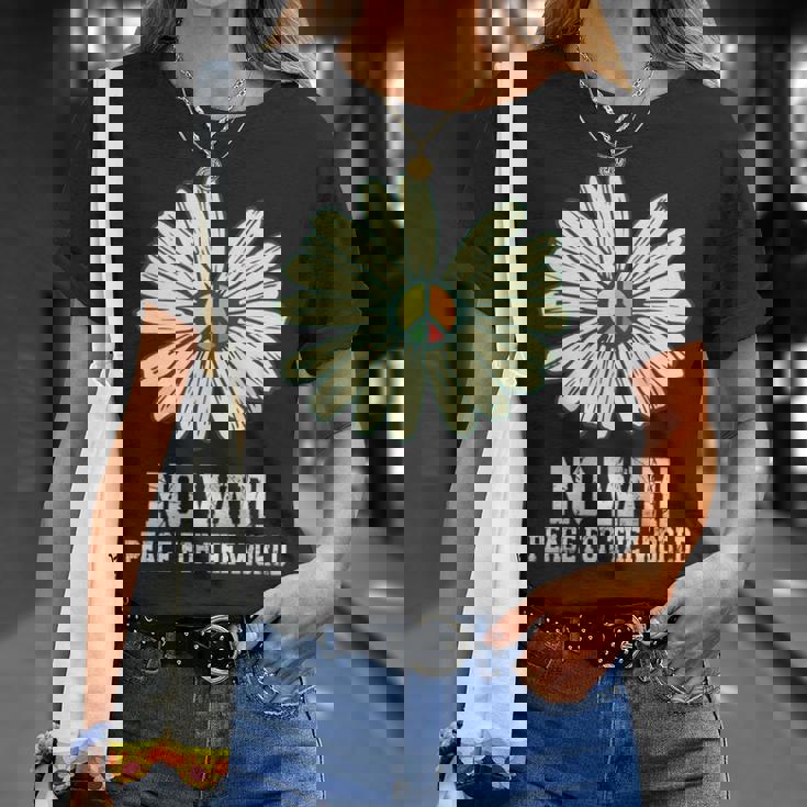 戦争なし、平和、反戦、戦争なし 長袖tシャツ Tシャツ 彼女への贈り物