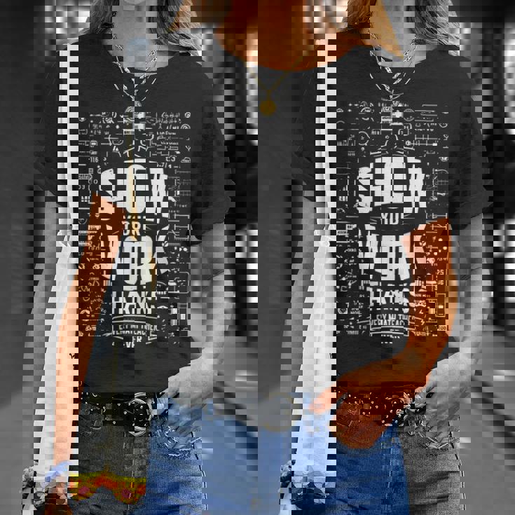 数学の先生に感謝の気持ちを伝えましょう。 長袖tシャツ Tシャツ 彼女への贈り物