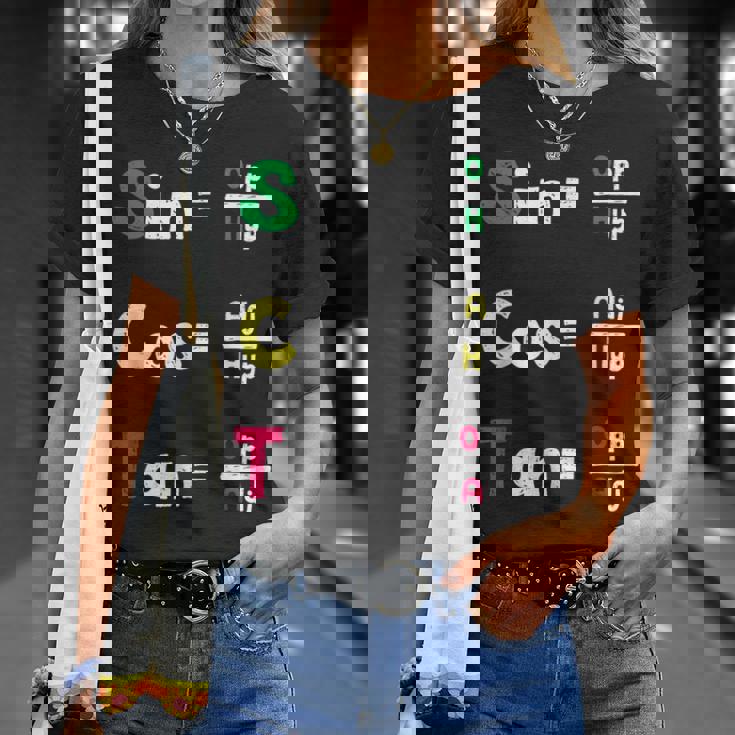 数学教師 三角法oh Cah Toa ジオメトリパロディ Tシャツ 彼女への贈り物