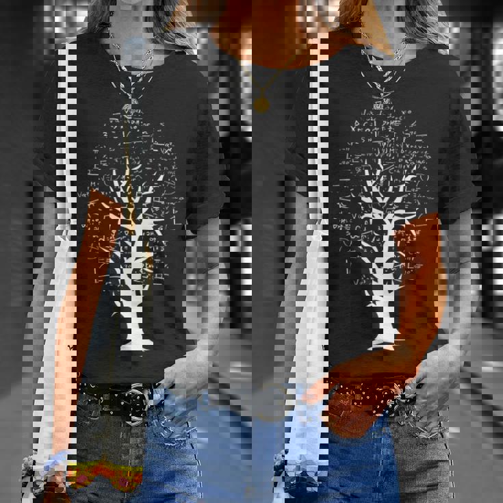 数学知識ツリー – 数式と方程式 長袖tシャツ Tシャツ 彼女への贈り物