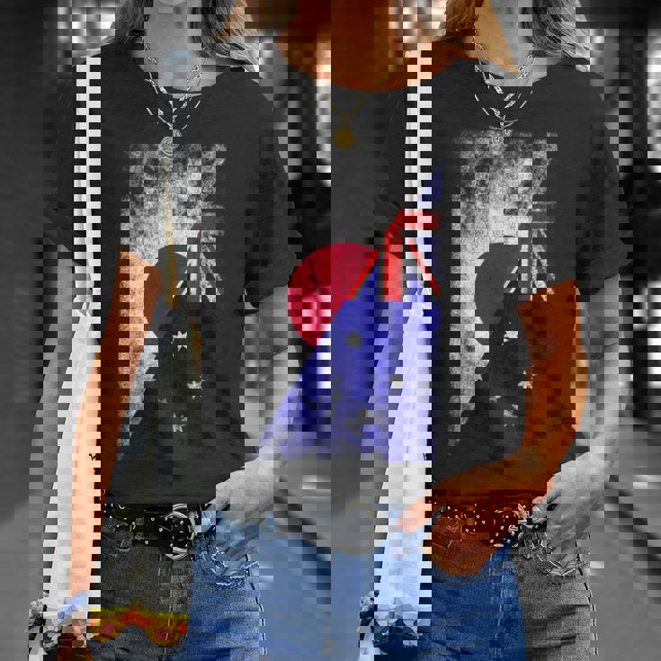 日本とオーストラリアの国旗 日本オーストラリア。 Tシャツ 彼女への贈り物