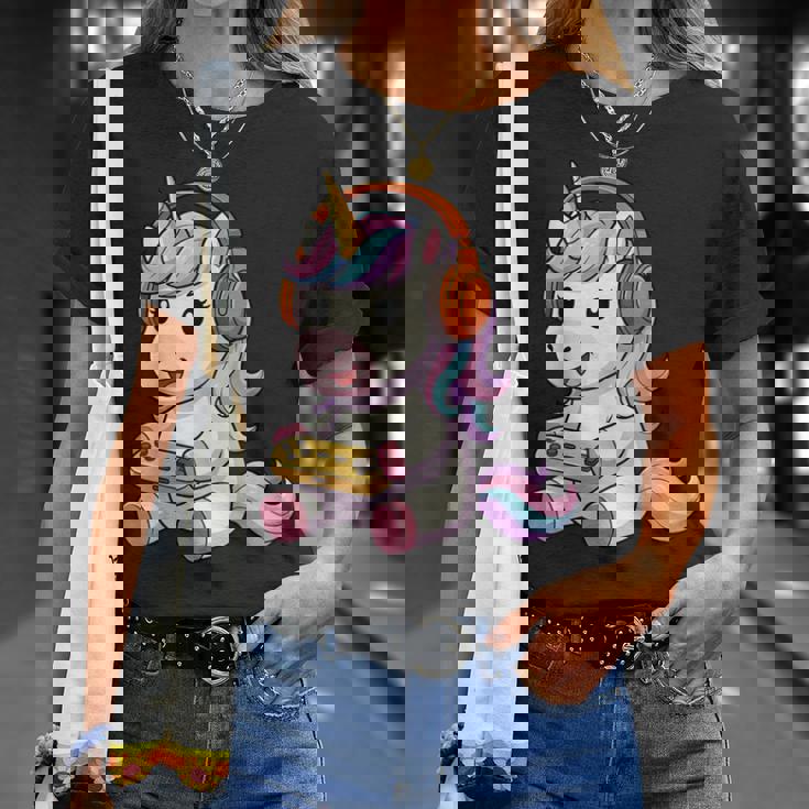 日本のユニコーン ゲーマー ヴィンテージ ゲーム レトロ ビデオゲーム Tシャツ 彼女への贈り物