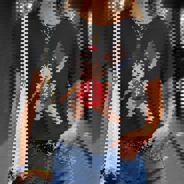 日本の民俗 金太郎 Tシャツ 彼女への贈り物