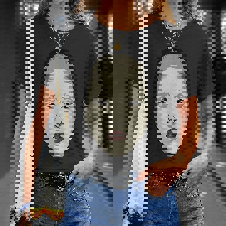 日本の能面 若女や若い女 Tシャツ 彼女への贈り物