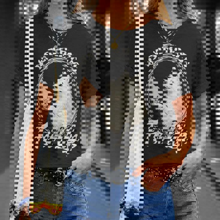 日本スピッツ 犬好きデザイン 美しい日本スピッツ Tシャツ 彼女への贈り物