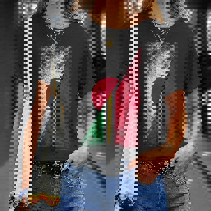 日本バヌアツ国旗 日本のバヌアツ。 Tシャツ 彼女への贈り物