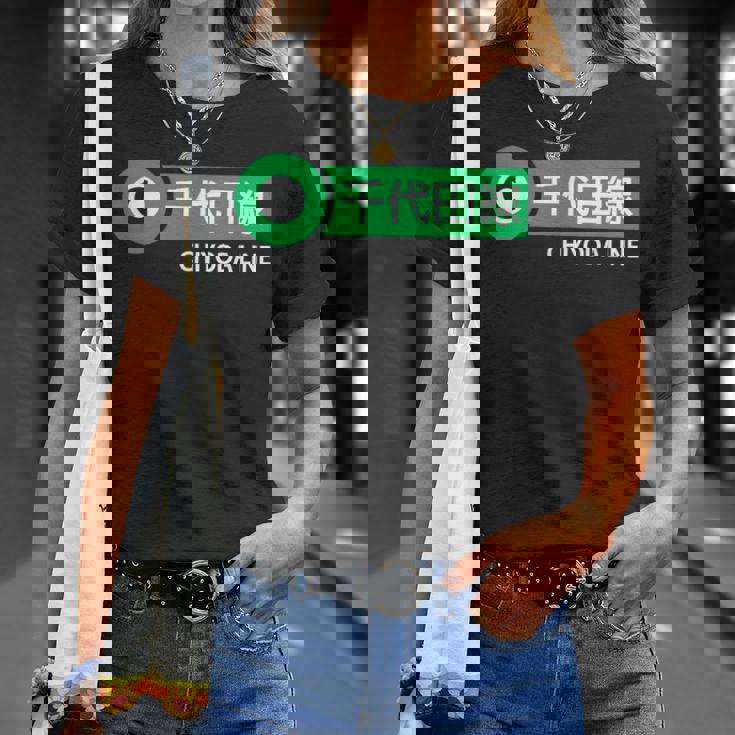 東京地下鉄線 千代田線 日本の漢字土産 Tシャツ 彼女への贈り物