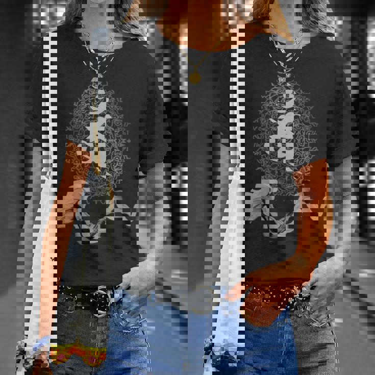 梵字 曼陀羅 普賢菩薩 巳年 守護 お守り 長袖tシャツ Tシャツ 彼女への贈り物