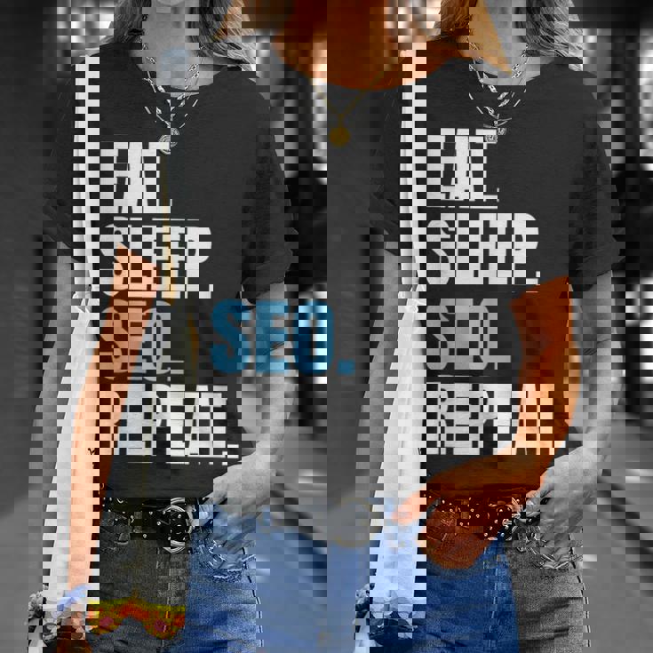 検索エンジン最適化 Eatleepeo Repeateo Tシャツ 彼女への贈り物