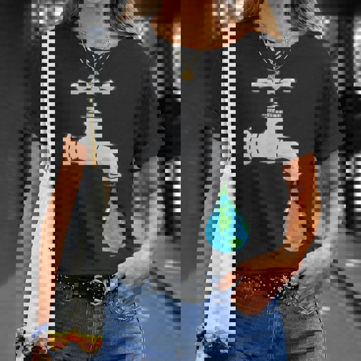 水道蛇口漏れ Tシャツ 彼女への贈り物