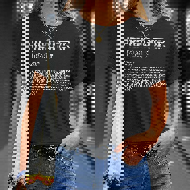 消防士の定義 Tシャツ 彼女への贈り物