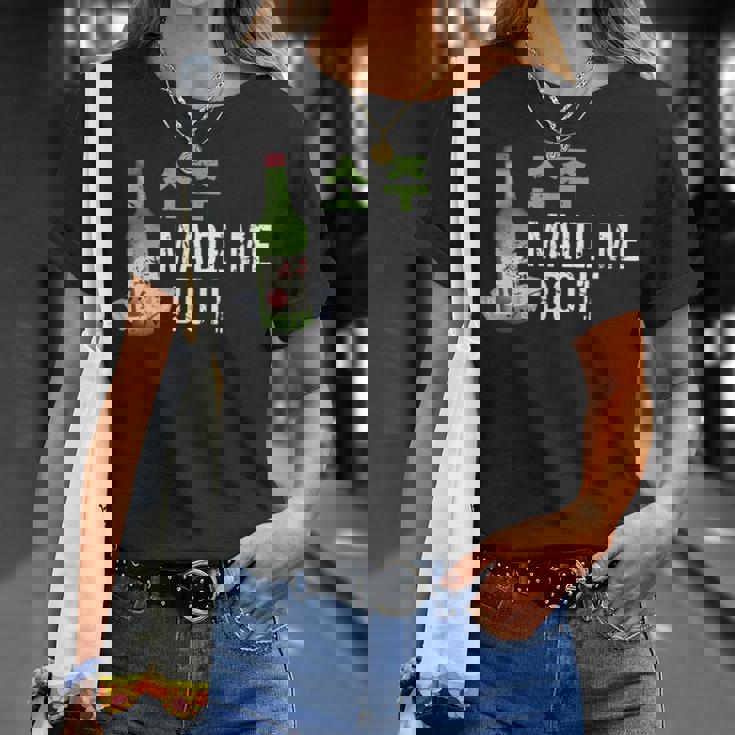 焼酎は私にそれをさせましたハングル韓国で面白い韓国の飲み物 Tシャツ 彼女への贈り物