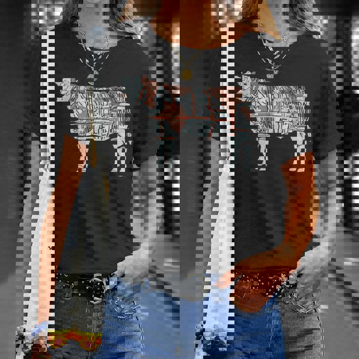 牛肉の部位 面白いtシャツ 焼肉 Bbq 牛 グルメ メンズ おもしろ 面白い 服 オリジナル グッズ ネタ イラスト Tシャツ 彼女への贈り物