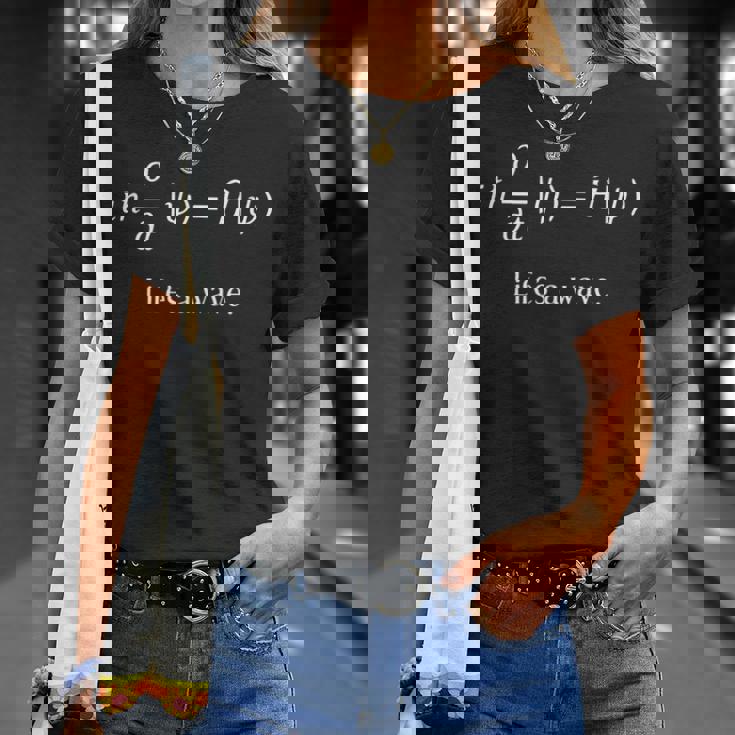 物理学者数学者のためのシュレディンガー方程式ティー Tシャツ 彼女への贈り物