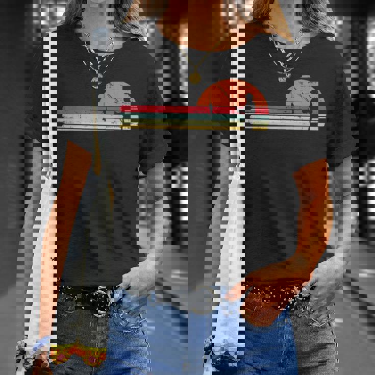 男 釣り サンセット レトロ アングリング フィッシャーマン アングラー メンズ ギフト Tシャツ 彼女への贈り物