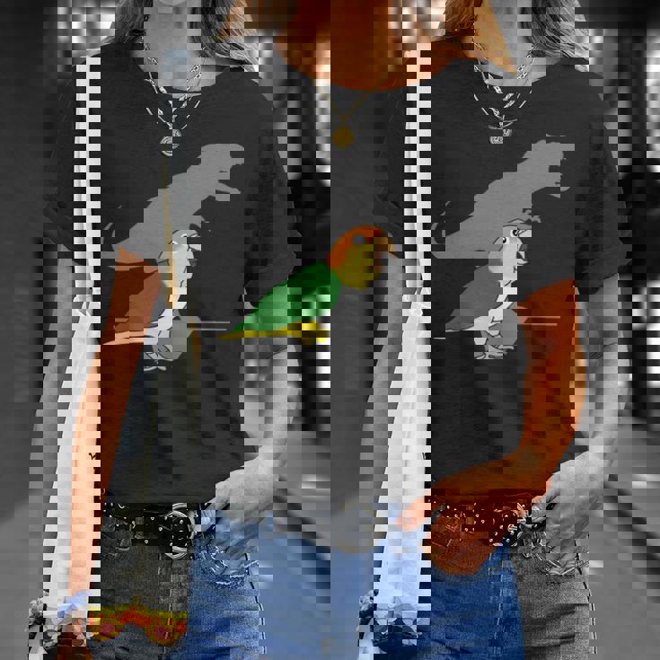 白腹 ケーク T-Rex 鳥ミーム 恐竜オウム 長袖tシャツ Tシャツ 彼女への贈り物