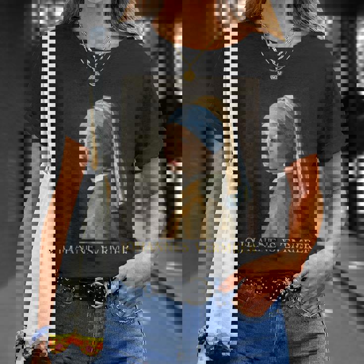真珠の耳飾りの少女／フェルメール（記名）【世界の名画】Johannesermeer 美術館アート Tシャツ 彼女への贈り物