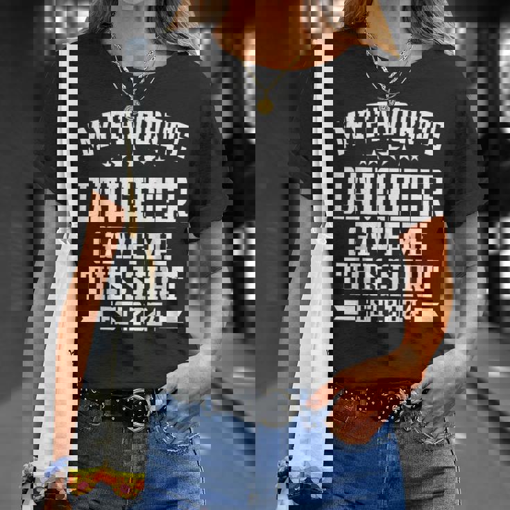 私の好きな娘が私にこのシャツをくれました。エスト2024娘 Tシャツ 彼女への贈り物