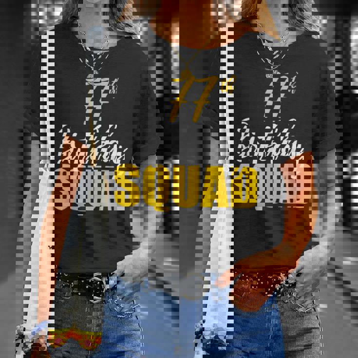 第77回ハッピーバースデーチームパーティーバースデーファミリーグループ Tシャツ 彼女への贈り物