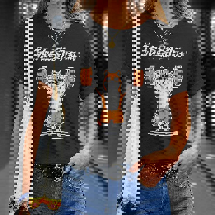 筋肉は裏切らない 柴犬 グッズ 筋トレ 犬 おもしろ 面白い ネタ Tシャツ 彼女への贈り物