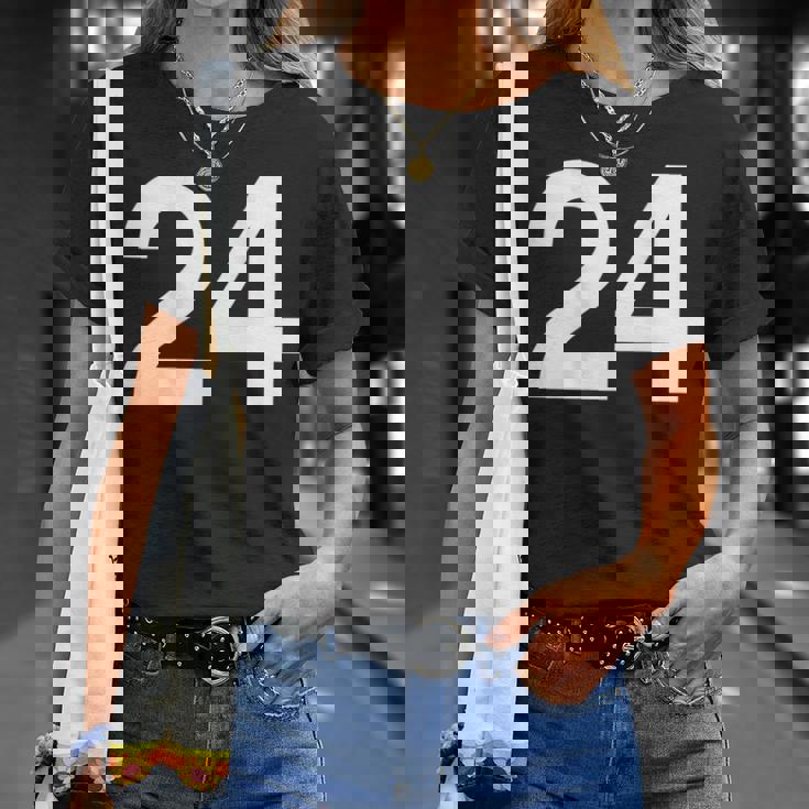 背番号24 番号付きシャツ番号 Tシャツ 彼女への贈り物