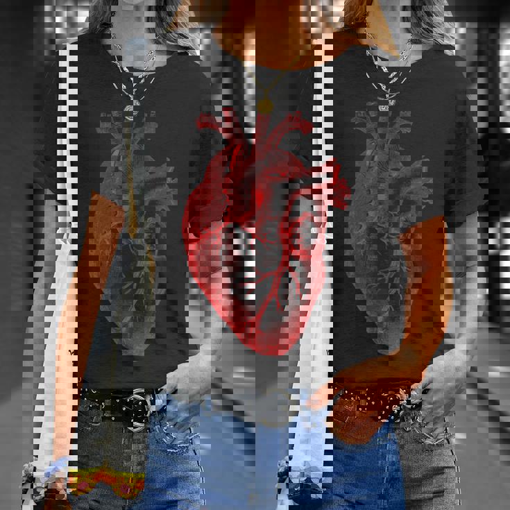 解剖学的心臓解剖科学生物学臓器研究 Tシャツ 彼女への贈り物