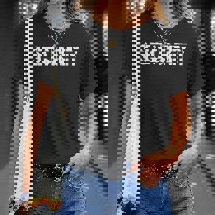 バックプリント 警備員 イベントオフィサー コスチューム 防犯 Tシャツ 彼女への贈り物