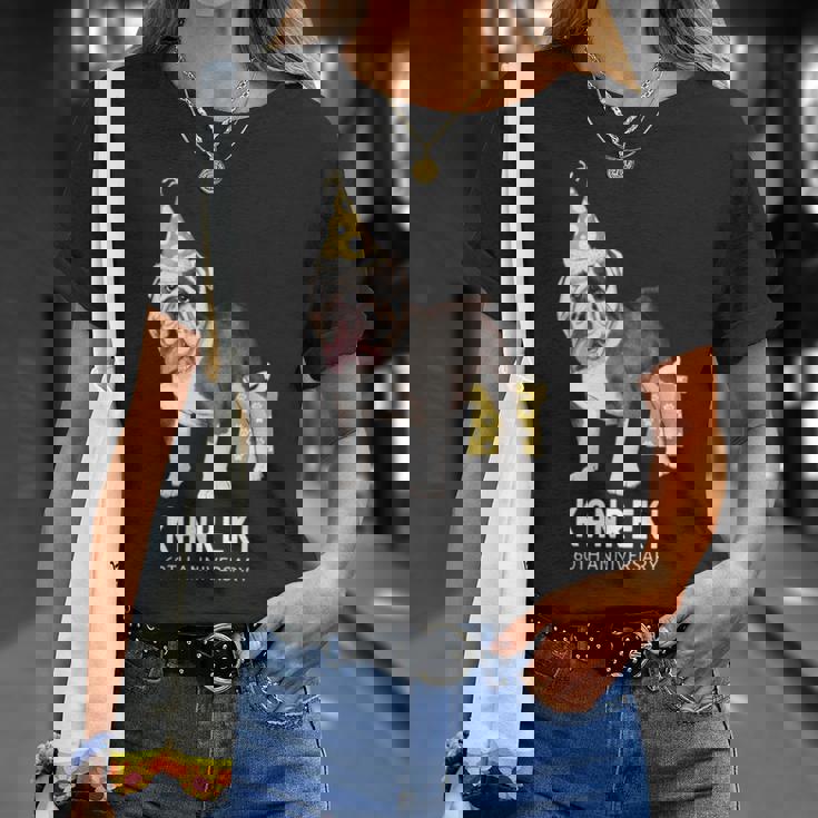 還暦祝い 犬好き 男性 女性 父 母 還暦 お祝い 60歳 かわいい 犬 ブルドッグ おしゃれ おもしろ 長袖tシャツ Tシャツ 彼女への贈り物