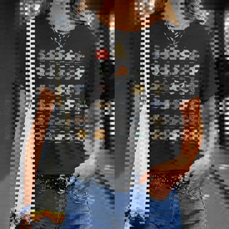 鉱石 宝石 クリスタル ロックコレクション Tシャツ 彼女への贈り物